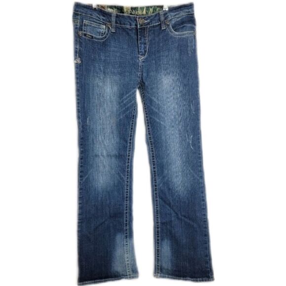 𝅺ADIKTD Size 12 Denim Jeans with Embordered pockets - Picture 1 of 13